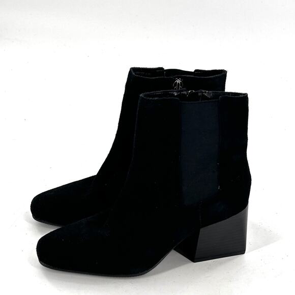Blondo Scarlette Suede Boots 6.5 NWOT Black Waterproof Ankle Booties Comfy - Picture 1 of 6
